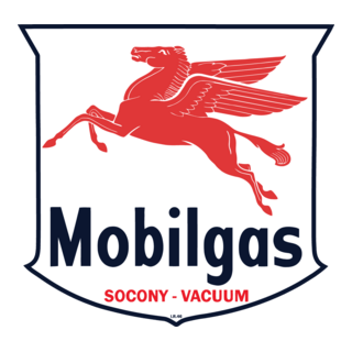 Mobil Gasoline Logo PNG Vector