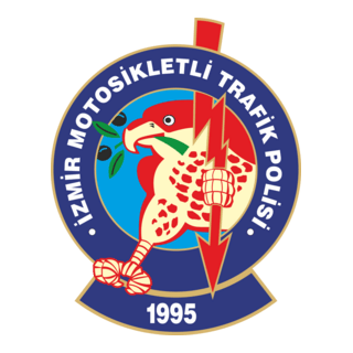 Motosikletli Trafik Polisi Logo PNG Vector