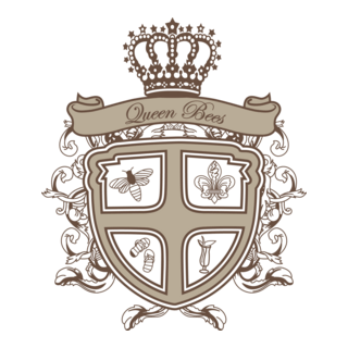 Queen Bees Logo PNG Vector
