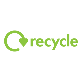 Recycle Heart Logo PNG Vector