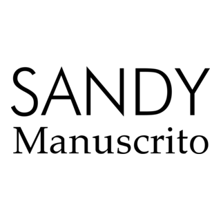 Sandy Manuscrito Logo PNG Vector