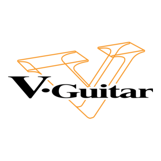 V-Guitar Logo PNG Vector