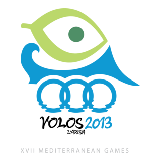 Volos and Larisa 2013, Mediterranean Games Logo PNG Vector
