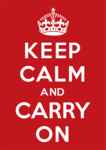 Keep Calm and Carry On Logo PNG Vector