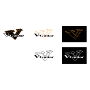 V-Guitar Logo PNG Vector