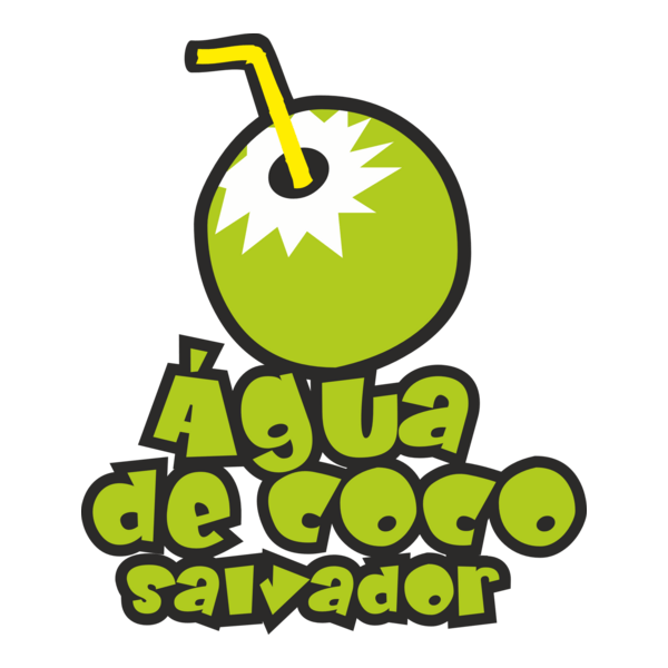 Água de Coco Salvador Logo PNG Vector