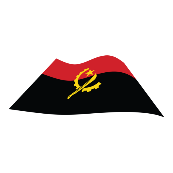 ANGOLAN WAVING FLAG Logo PNG Vector