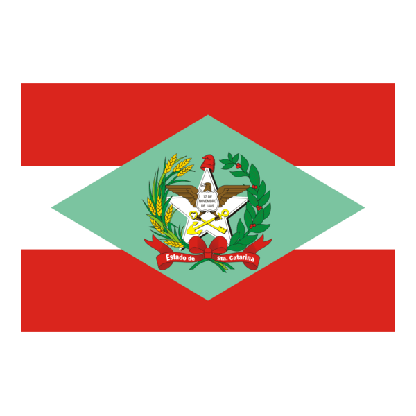Bandeira do Estado de Santa Catarina - Brasil Logo PNG Vector