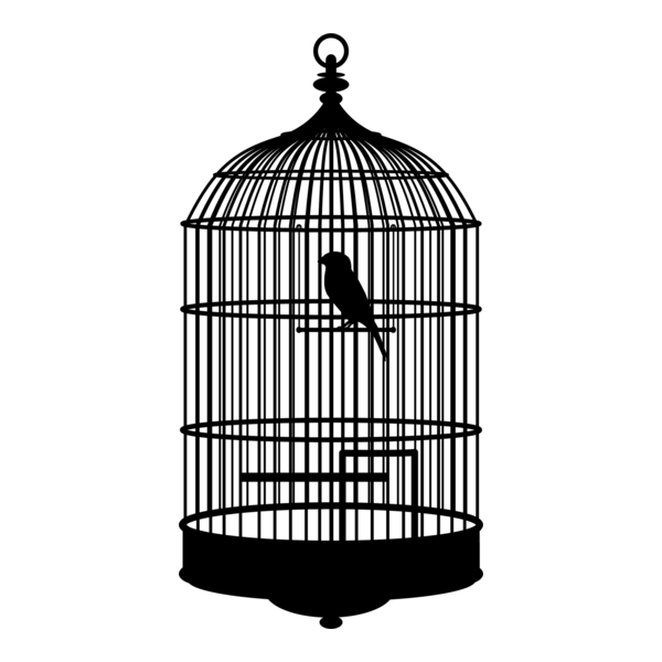 Bird Cage Logo PNG Vector