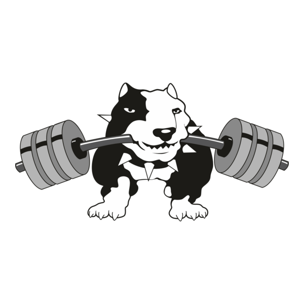 Black Dog Gym Logo PNG Vector