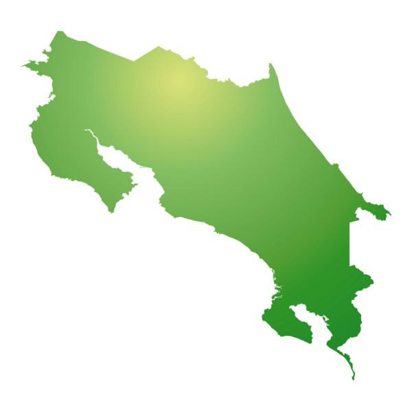 Costa Rica Detailed Map Logo PNG Vector