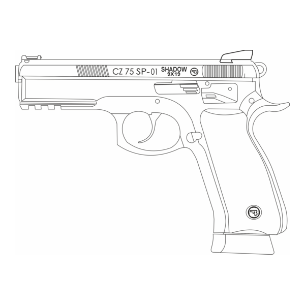 CZ 75 SP-01 Shadow Logo PNG Vector