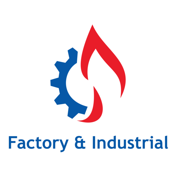 Factory & Industrial Logo PNG Vector