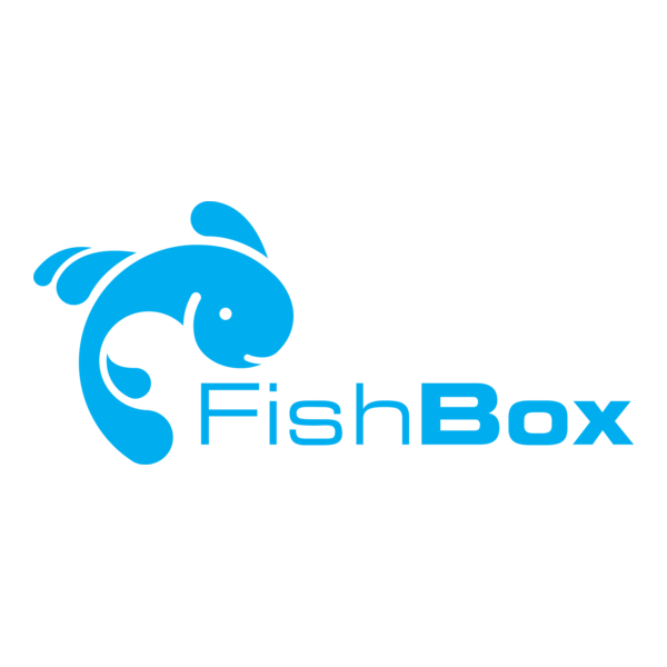 Fish Box Logo PNG Vector