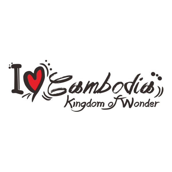 I Love Cambodia Logo PNG Vector