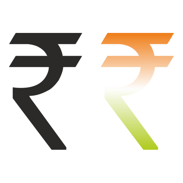 Indian Rupee Logo PNG Vector
