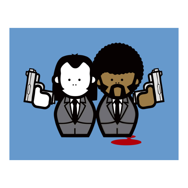 joules and Vincent Pulp Fiction Logo PNG Vector