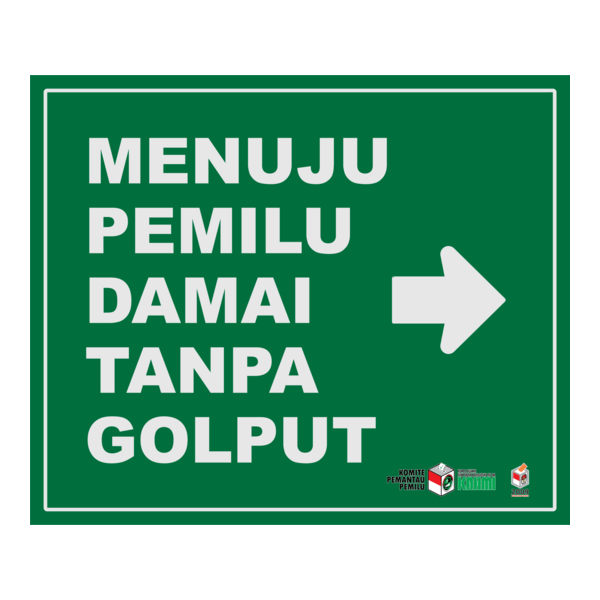 Menuju Pemilu Damai Golput Logo PNG Vector