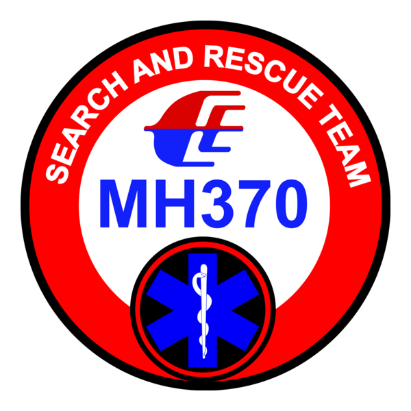 MH370 SEARCH AND RESCUE TEAM Logo PNG Vector