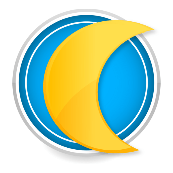 Moon Logo PNG Vector