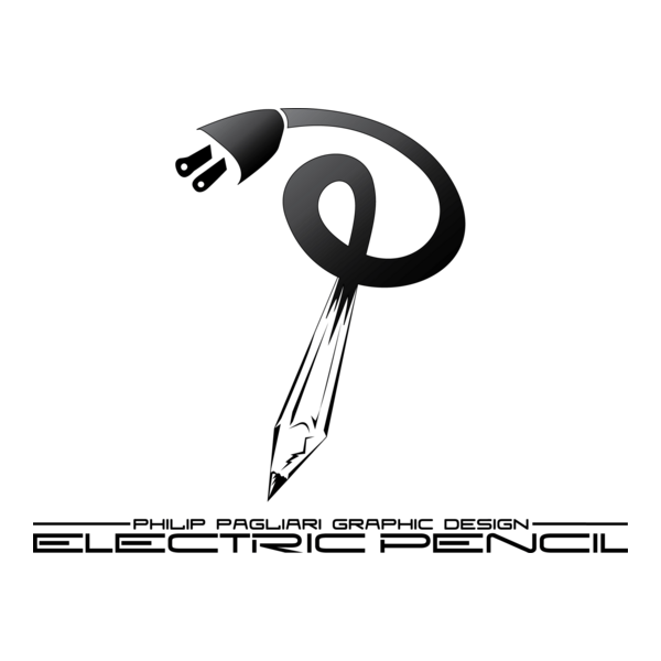 P2GD Electric Pencil Logo PNG Vector