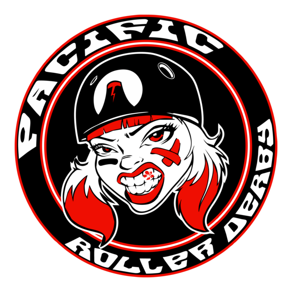 Pacific Roller Derby Logo PNG Vector