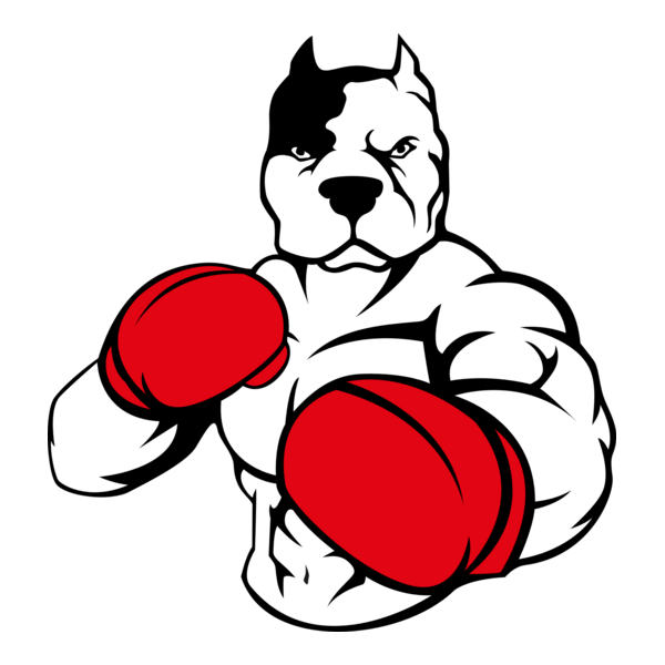 Pitbull Boxing Logo PNG Vector
