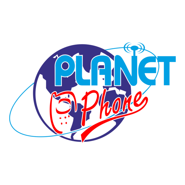 Planet Phone Logo PNG Vector