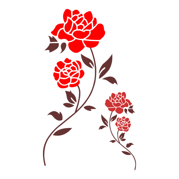 Red Rose Logo PNG Vector