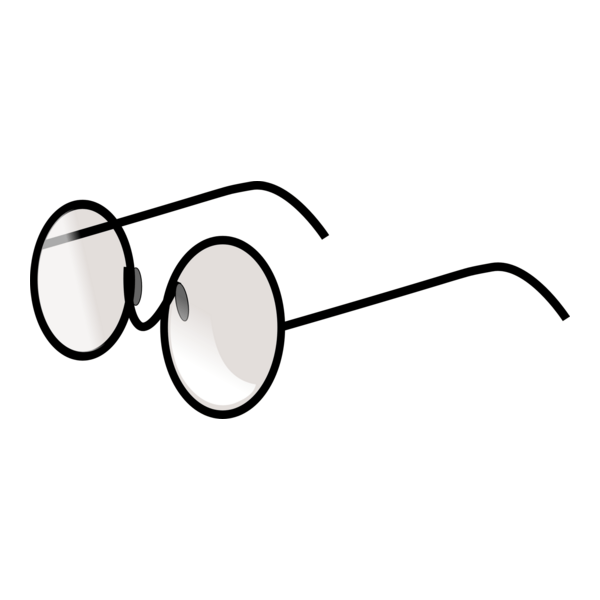 Round Eye Glasses Logo PNG Vector
