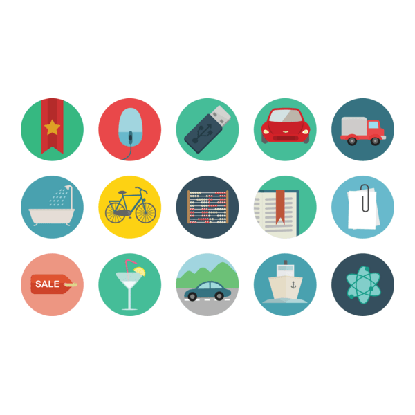 Round Icons Logo PNG Vector