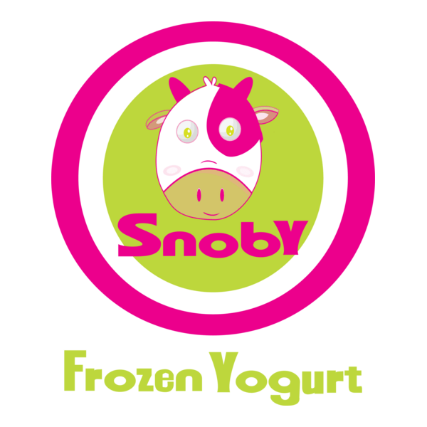 SnobY Frozen Yogurt Zone Logo PNG Vector