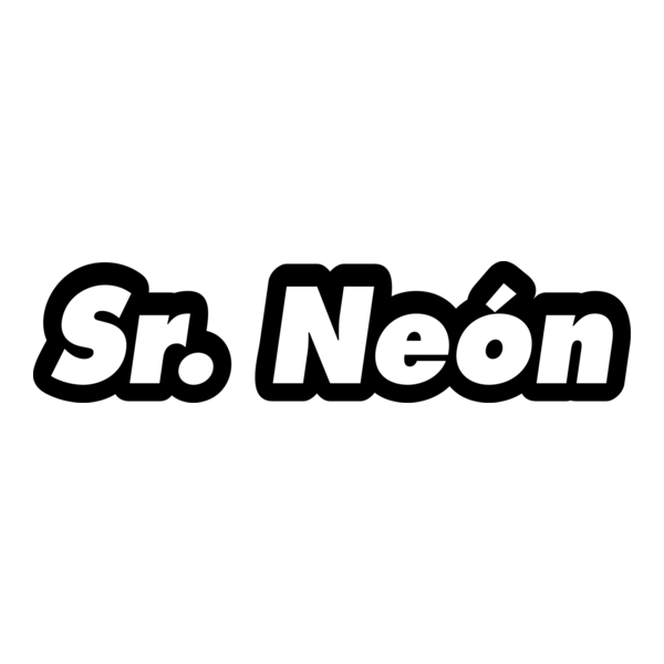 Sr. Neon Logo PNG Vector