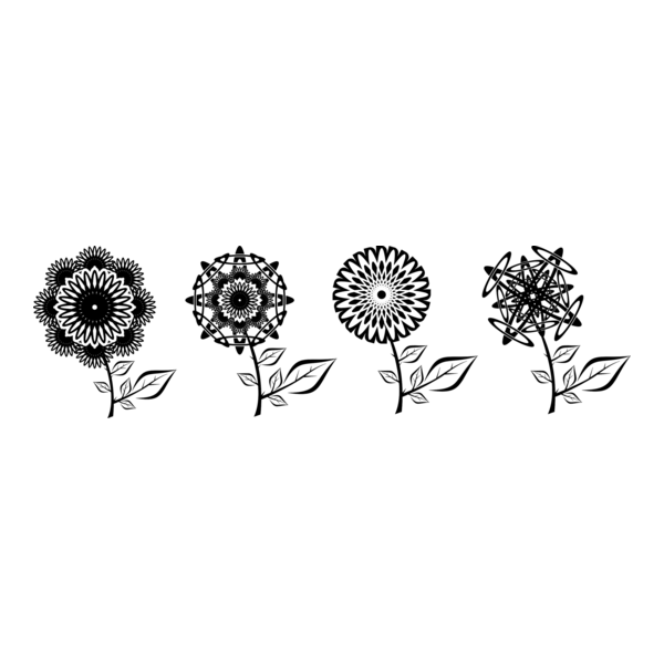 Sun Flower Logo PNG Vector