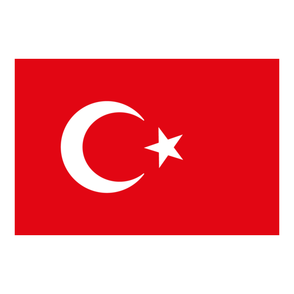 Turkish Flag Logo PNG Vector