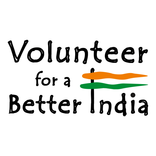 VOLUNTEER FOR A BETTER INDIA Logo PNG Vector