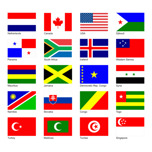 World Flags Logo PNG Vector