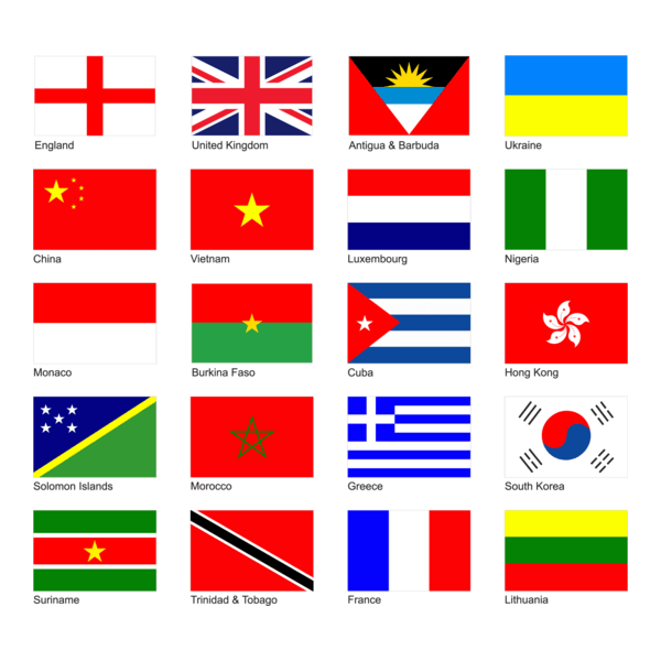 World Flags Logo PNG Vector