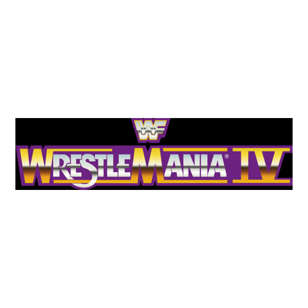 WrestleMania 4 Logo PNG Vector