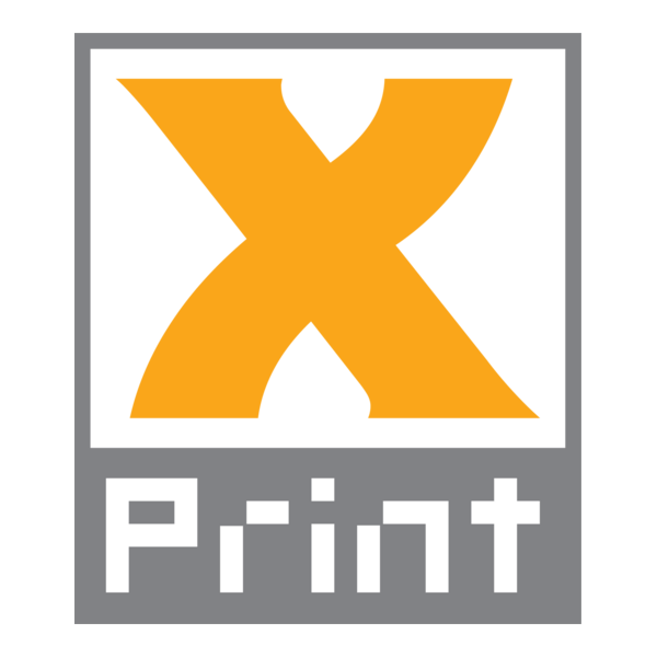 X Print Logo PNG Vector