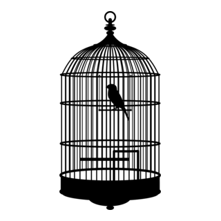 Bird Cage Logo PNG Vector