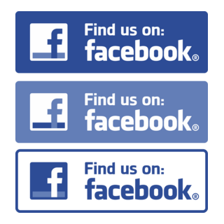 Facebook (Find us on) Logo PNG Vector