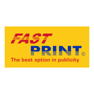 Fast Print Company Logo PNG Vector