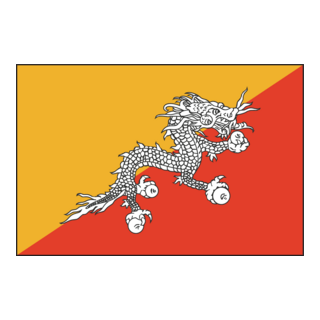 FLAG OF BHUTAN Logo PNG Vector