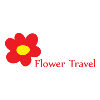 Flower Travel Logo PNG Vector