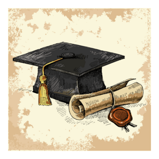Graduation Logo PNG Vector