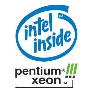 Intel Pentium III Xeon Logo PNG Vector