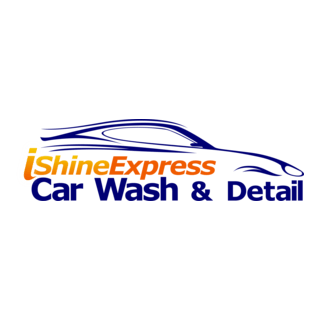 iShine Express Car Wash Logo PNG Vector