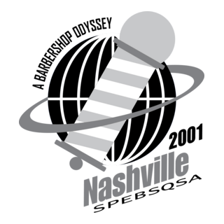 Nashville 2001 - A Barbershop Odyssey Logo PNG Vector