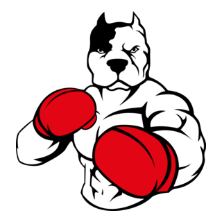 Pitbull Boxing Logo PNG Vector